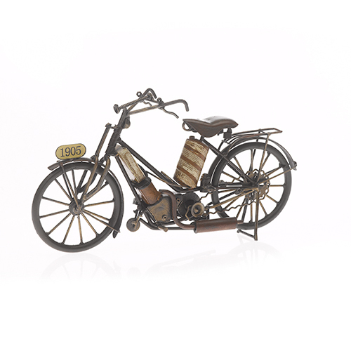 Blech-Nostalgie Motorrad, 30 x 9 x 16 cm